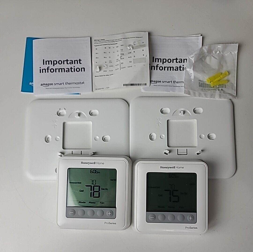 2 Honeywell TH6220U2000 T6 Pro Programmable Smart Thermostat White