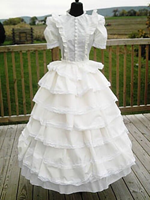 Gone with the Wind Scarlett O'Hara White Prayer Gown - Made to Measure *NEW