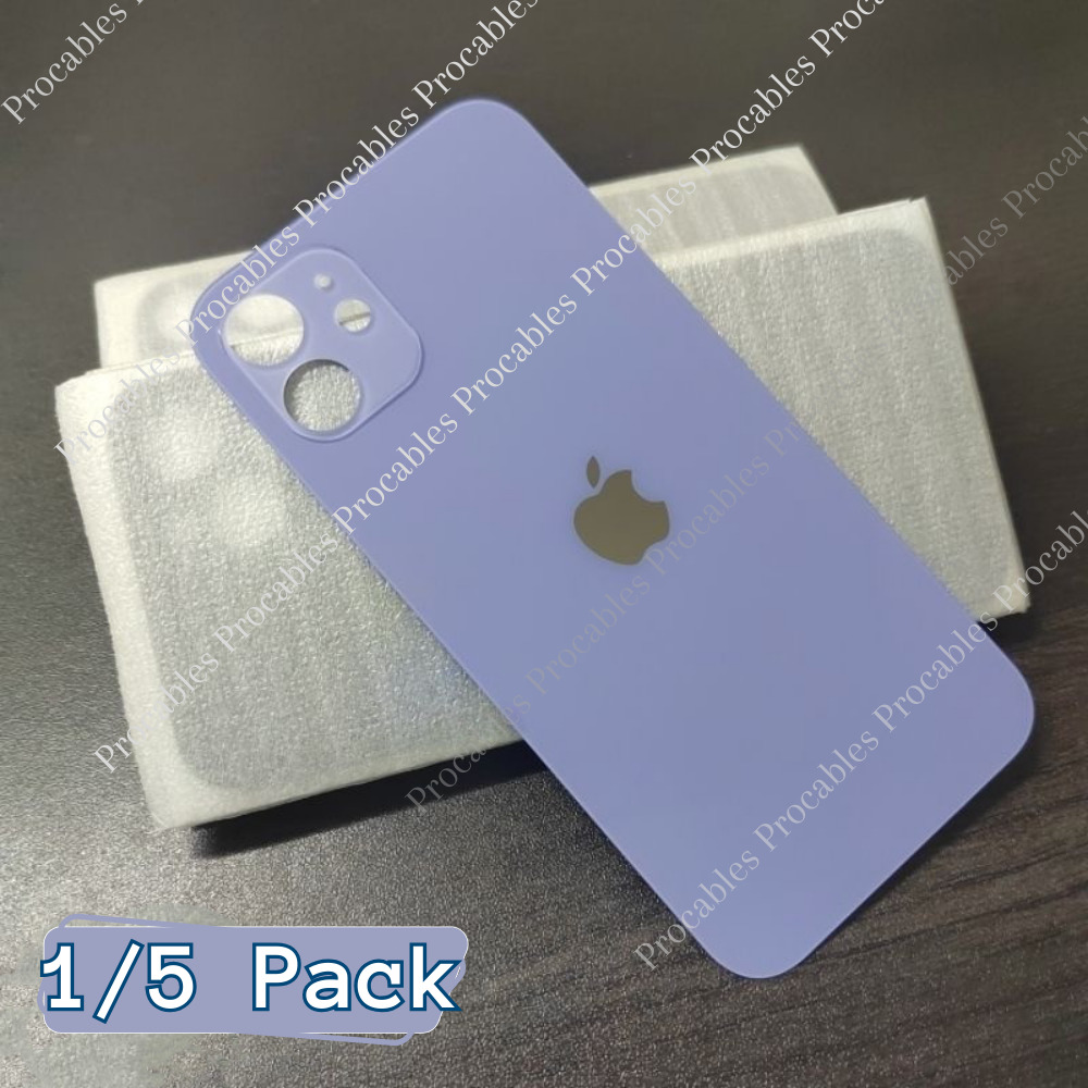 Lot For iPhone 15 14 13 12 11 8 XS XR Back Glass Replacement Big Hole Rear Cover