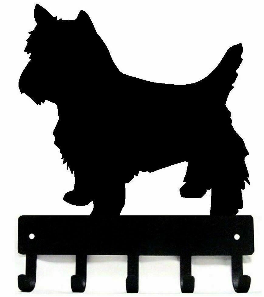 Yorkshire Terrier (Trim) Yorkie Key Rack/ Dog Leash Hanger  Large 9 in - Made US