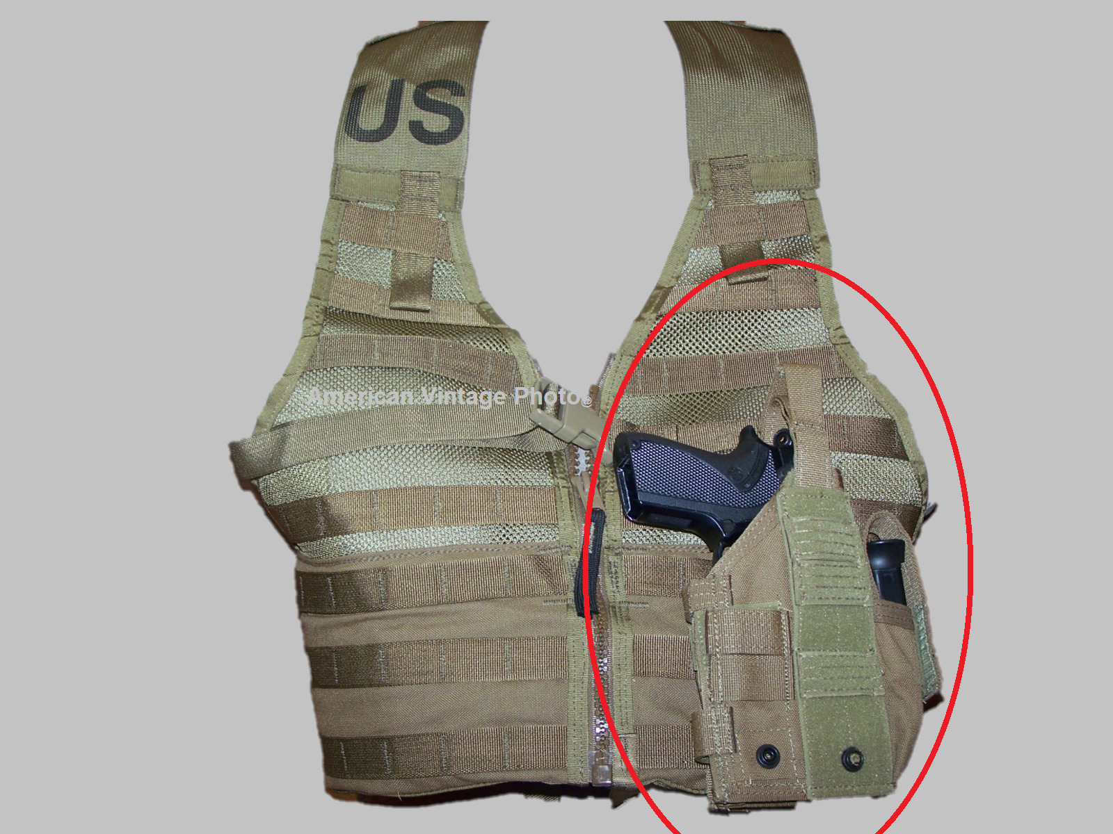 Holster M9A1 Military USMC Blackhawk Omega Drop Leg MOLLE PALS for Tactical Vest