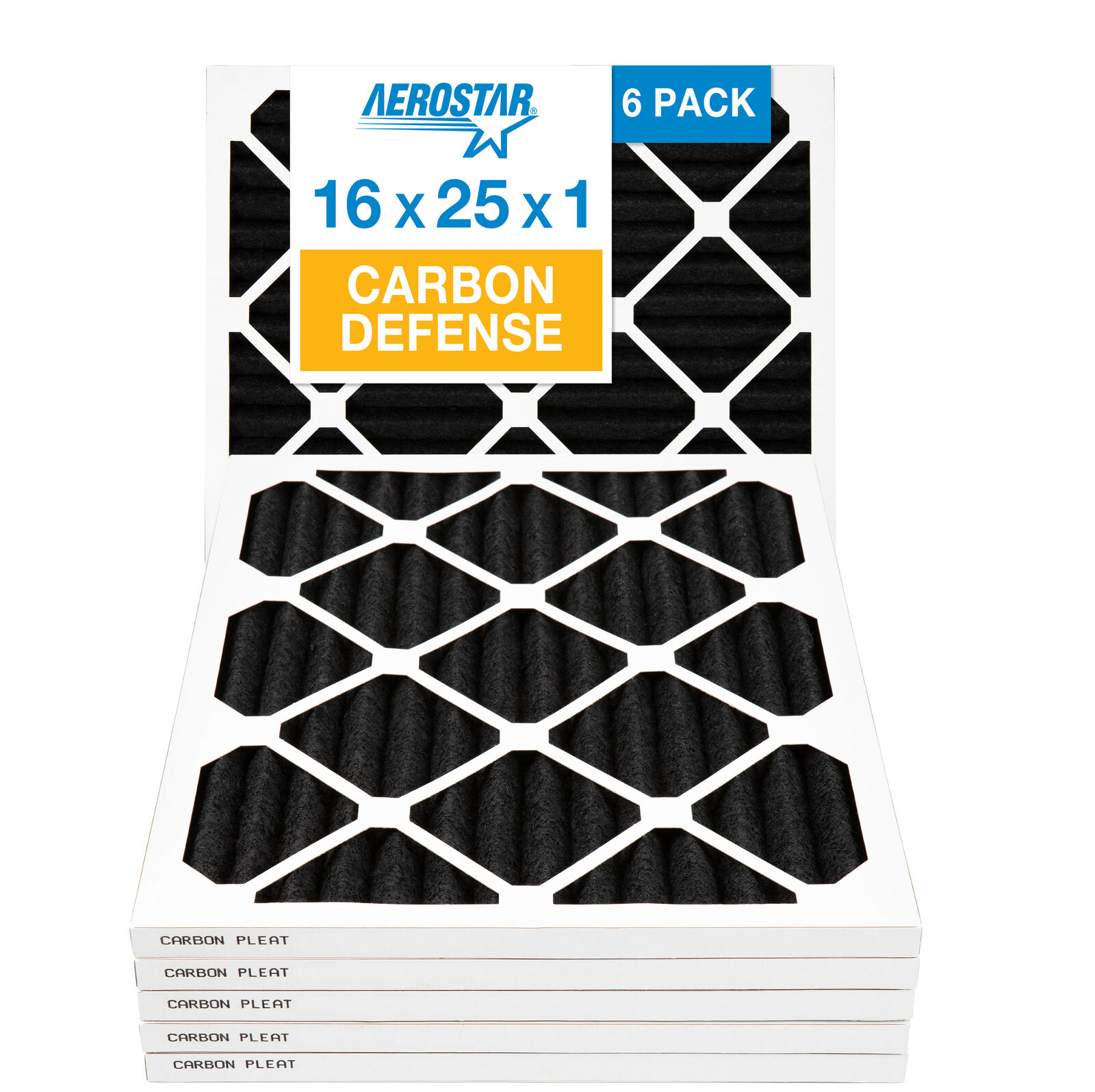 16x25x1 AC and Furnace Air Filter by Aerostar, Model: 16X25X1 M07 - MERV 7