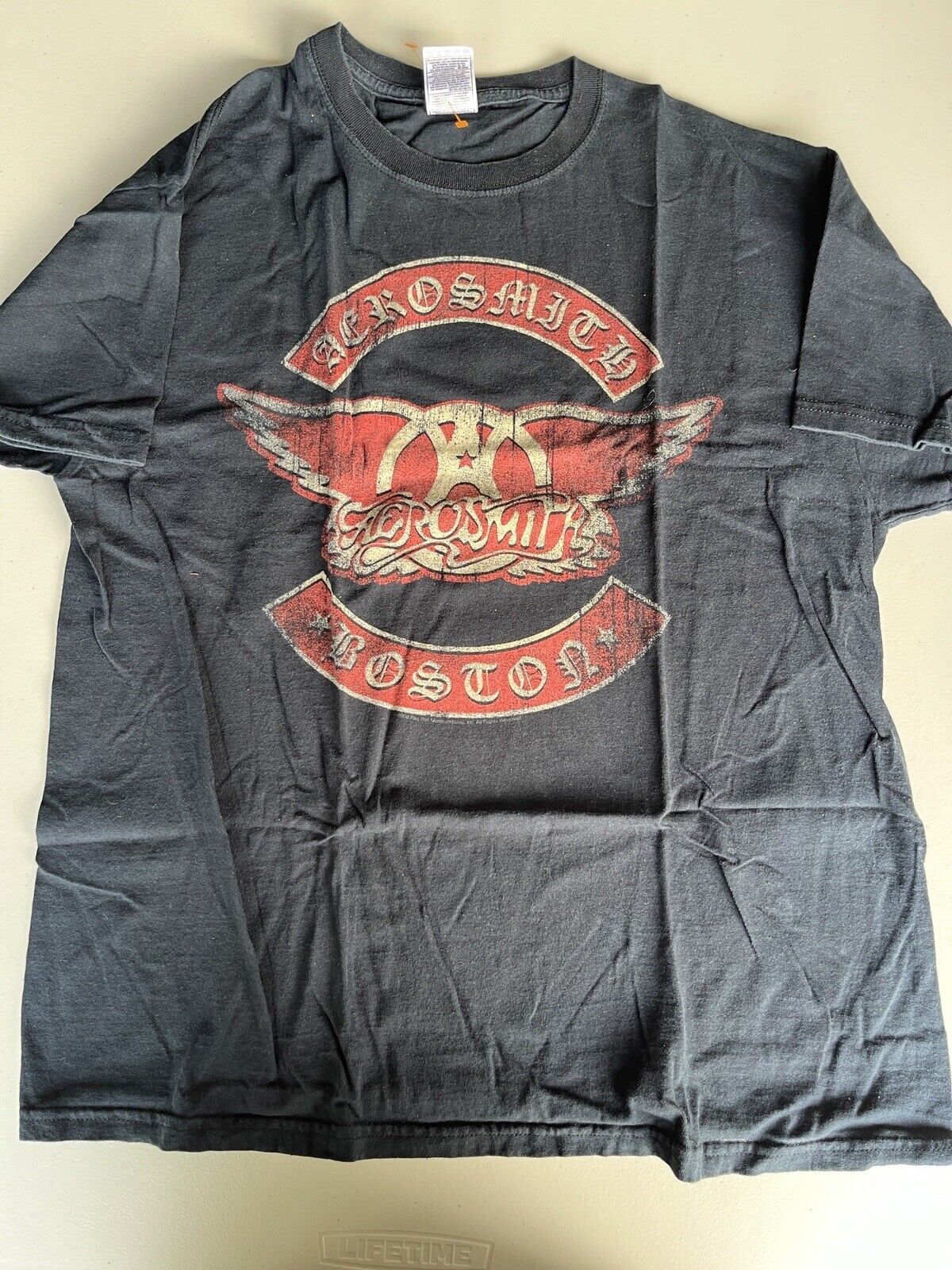 2008 Aerosmith Boston Vintage Shirt Size Large T-Shirt Short Sleeve