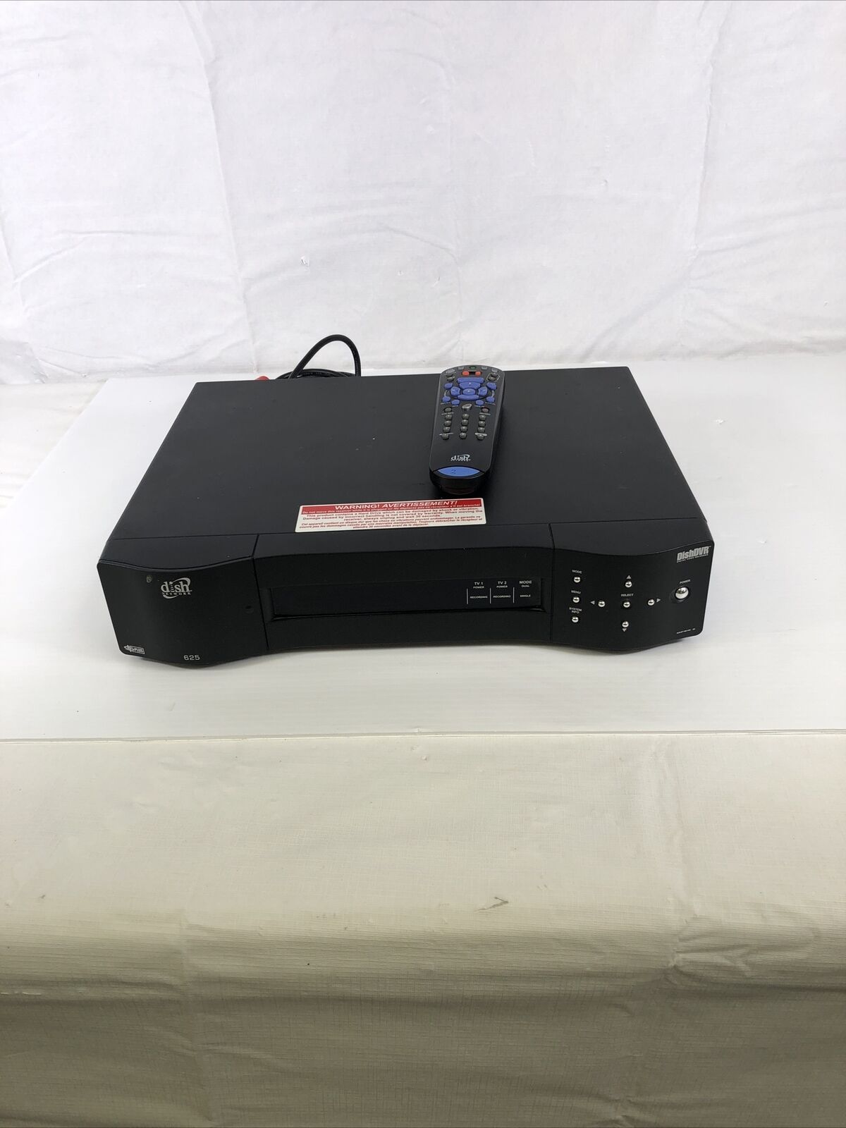 DISH NETWORK MODEL 625 SATELLITE TV HD DVR TUNER RECORDER RECEIVER w Remote