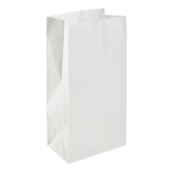 Karat 8lb Paper Bag - White - 1,000 ct, FP-SOS08W (1000)