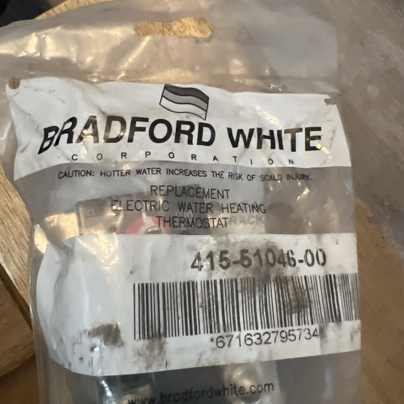 Bradford White 240V Upper & Lower Thermostats 265-51046-00 (Sealed)