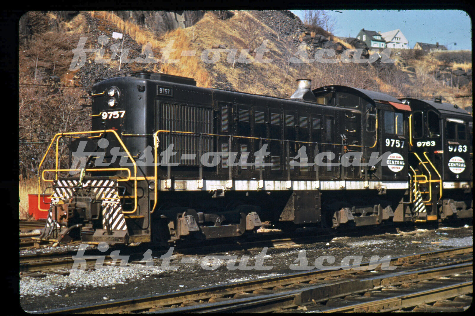 R DUPLICATE SLIDE - New York Central NYC 9757 ALCO S-4