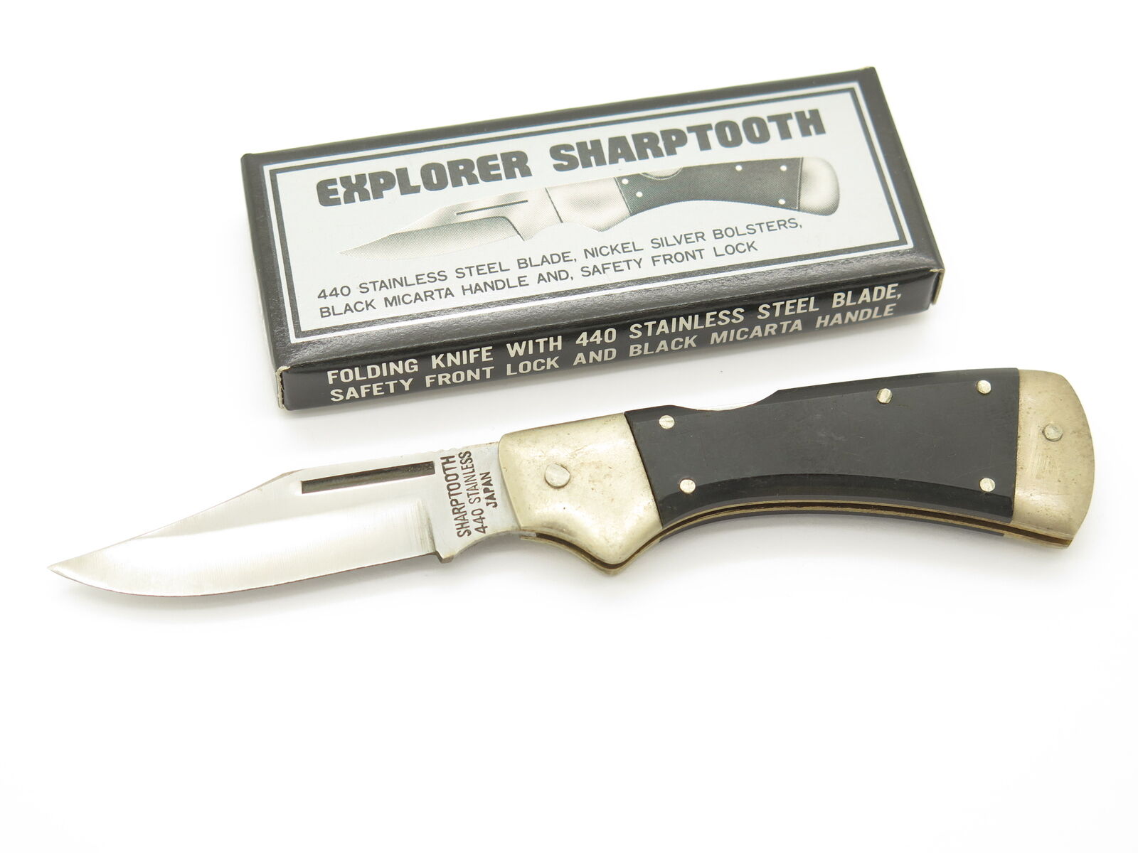 Vtg '80s Explorer Sharptooth Imai Seki Japan Folding Lockback Knife (Unfinished)