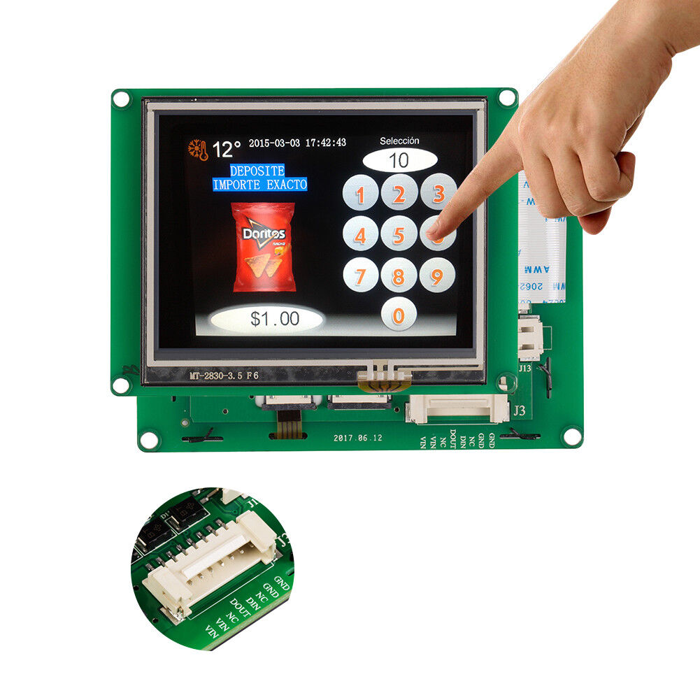 TFT LCD HMI Display Module with Controller+Program+Touch+UART Serial Interface
