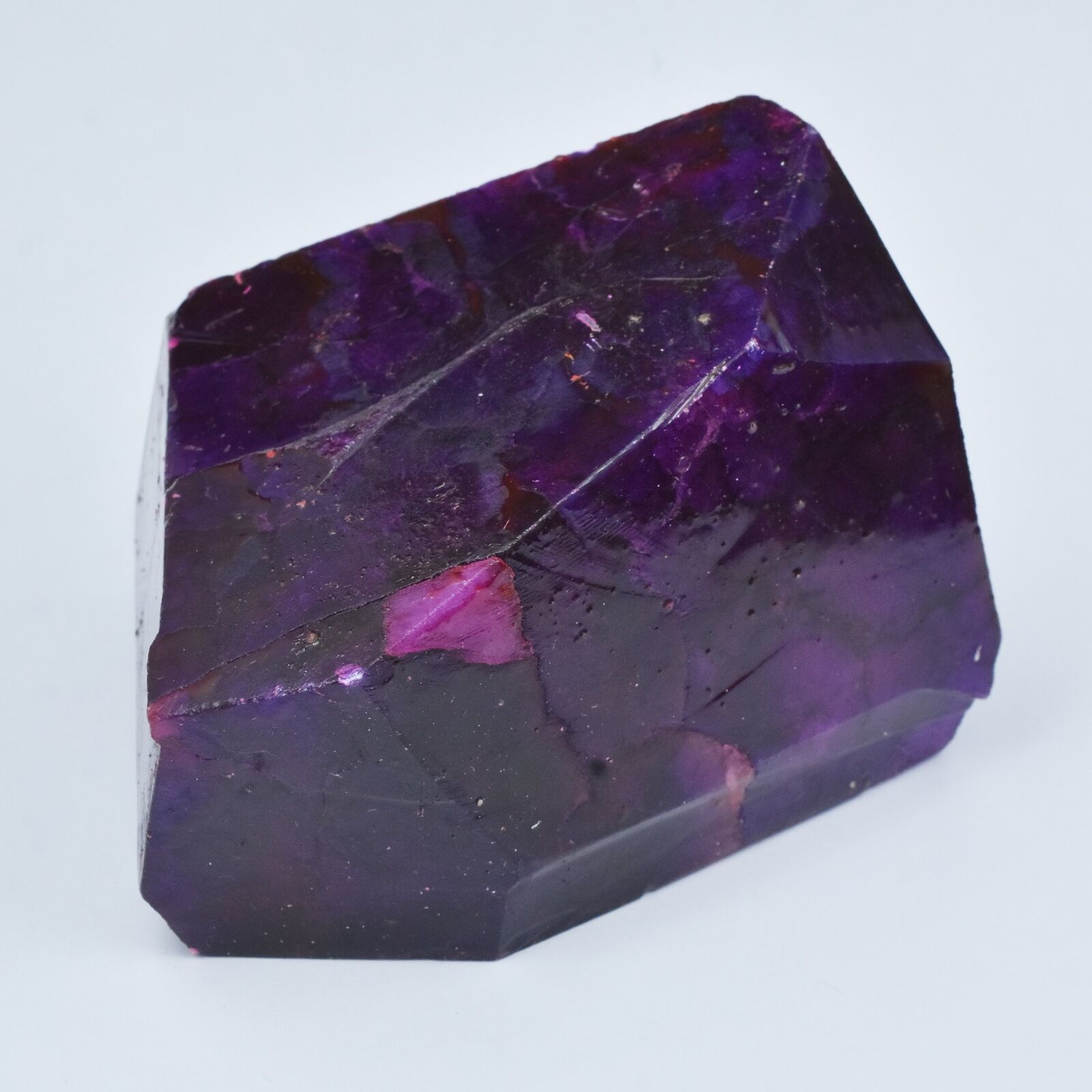 786 Ct Natural Uncut Huge Dyed Purple Sapphire Rough CERTIFIED Loose Gemstone