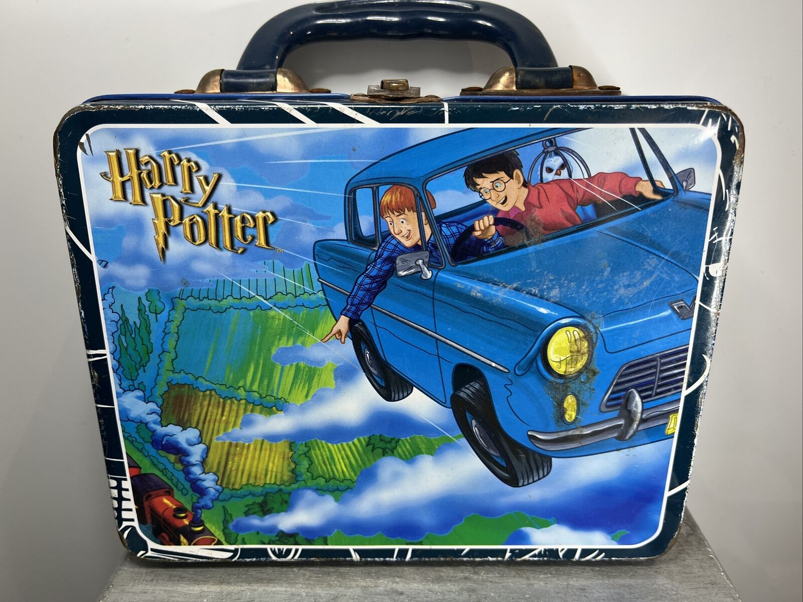 Harry Potter Lunch Box Vintage Rare EMPTY Collectible Tin Storage Container /.