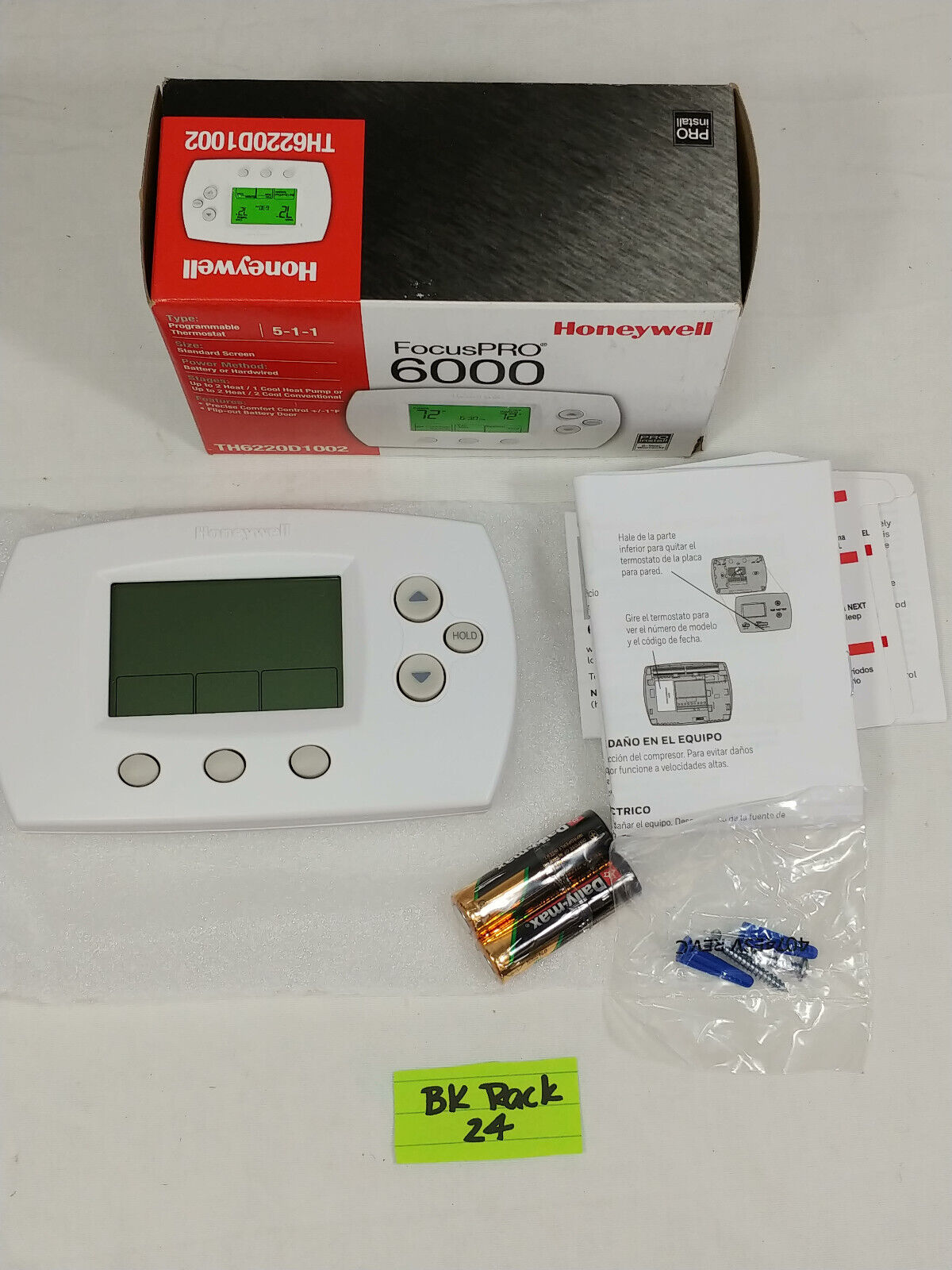 Honeywell Home TH6220D1002 FocusPRO 6000 5-1-1 Programmable - Premier White