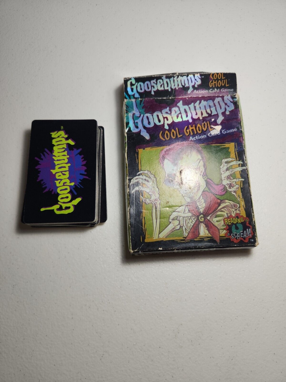 Goosebumps Cool Ghoul Action Card Game 1996 Parker Brothers 