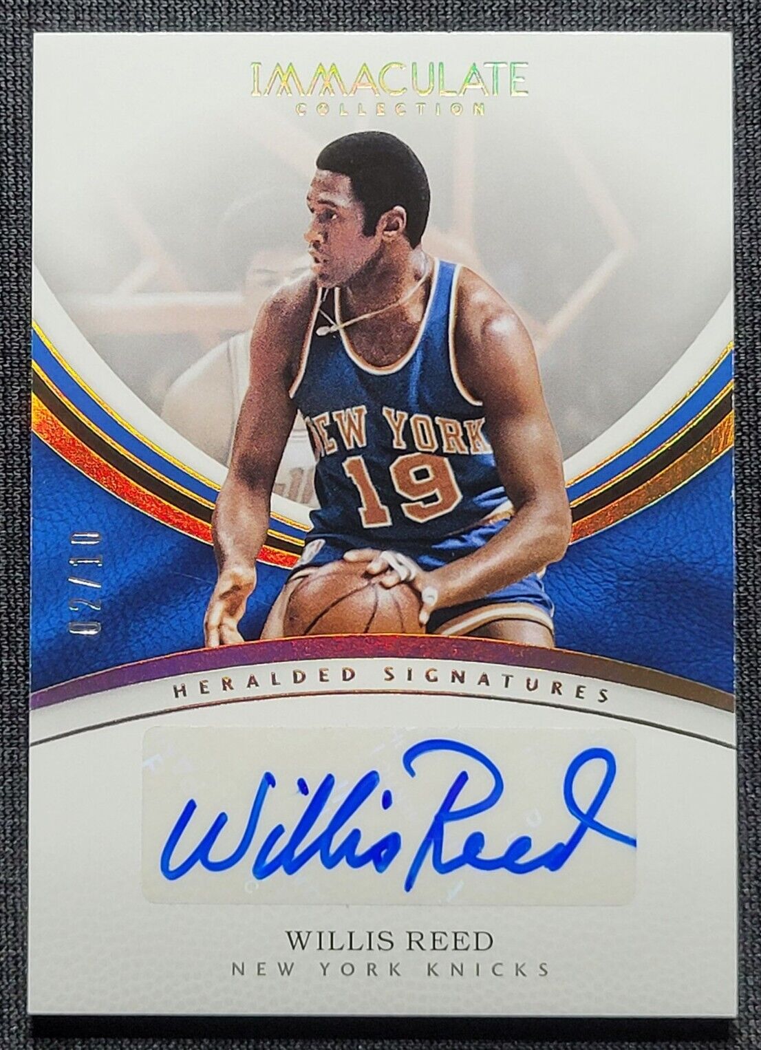 2016-17 Panini Immaculate #HS-WRE WILLIS REED #/10 GOLD HOLO Autograph Auto SSP