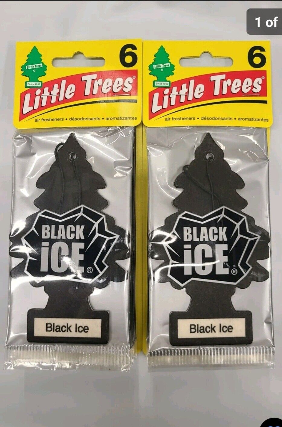 LITTLE TREES Air Fresheners Car Air Freshener. BLACK ICE 24