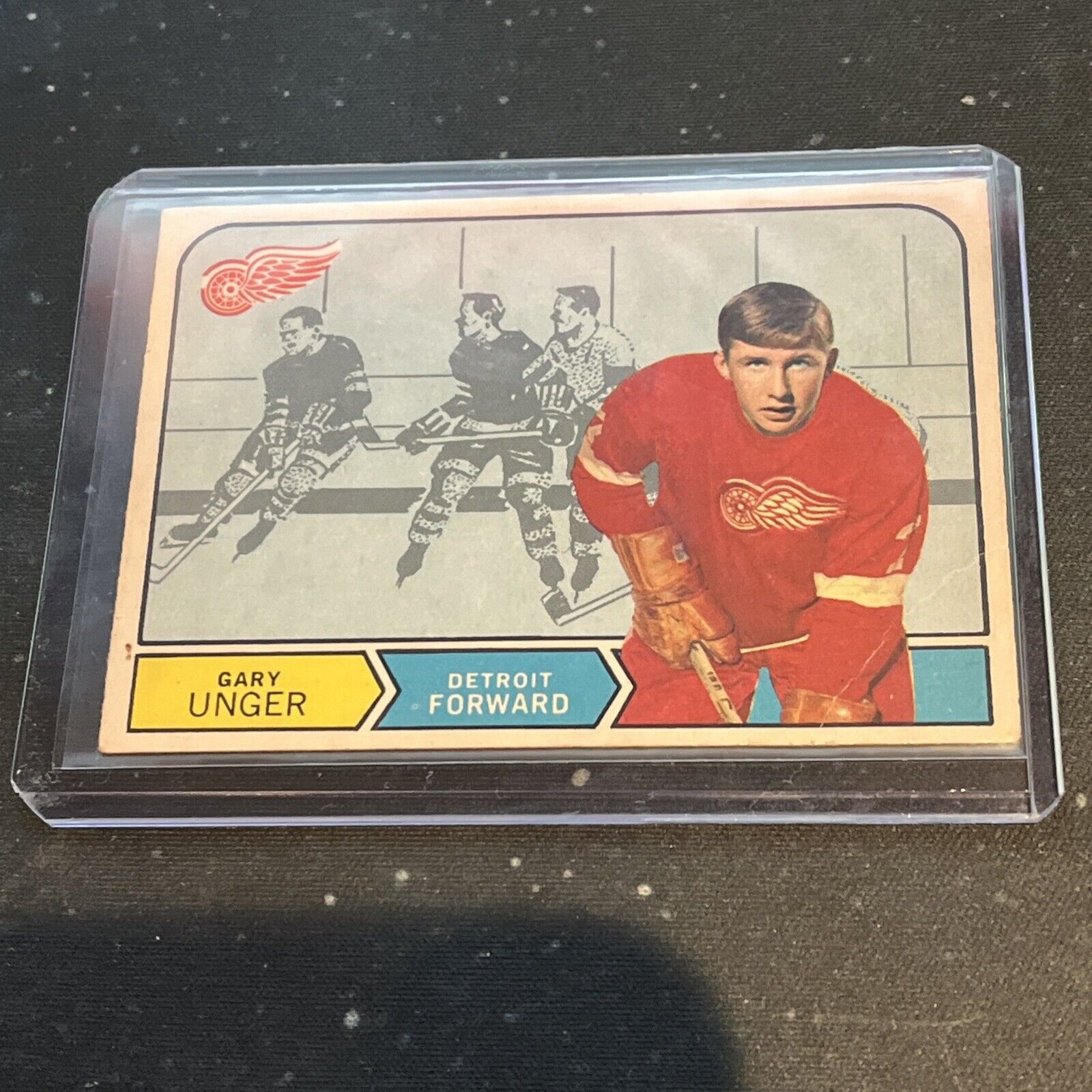 1968-69 OPC O PEE CHEE #142 GARY UNGER RC EX+ RED WINGS ST LOUIS BLUES ROOKIE