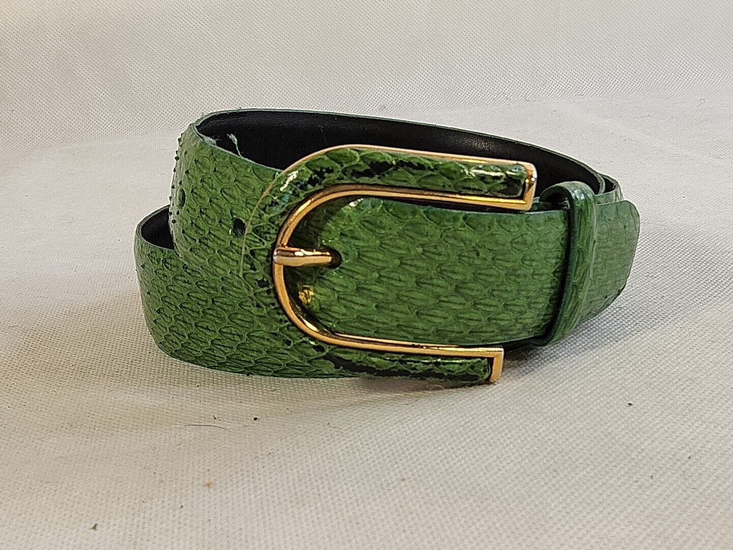 Carlisle Small Vintage Green Reptile 90s Themed Belt