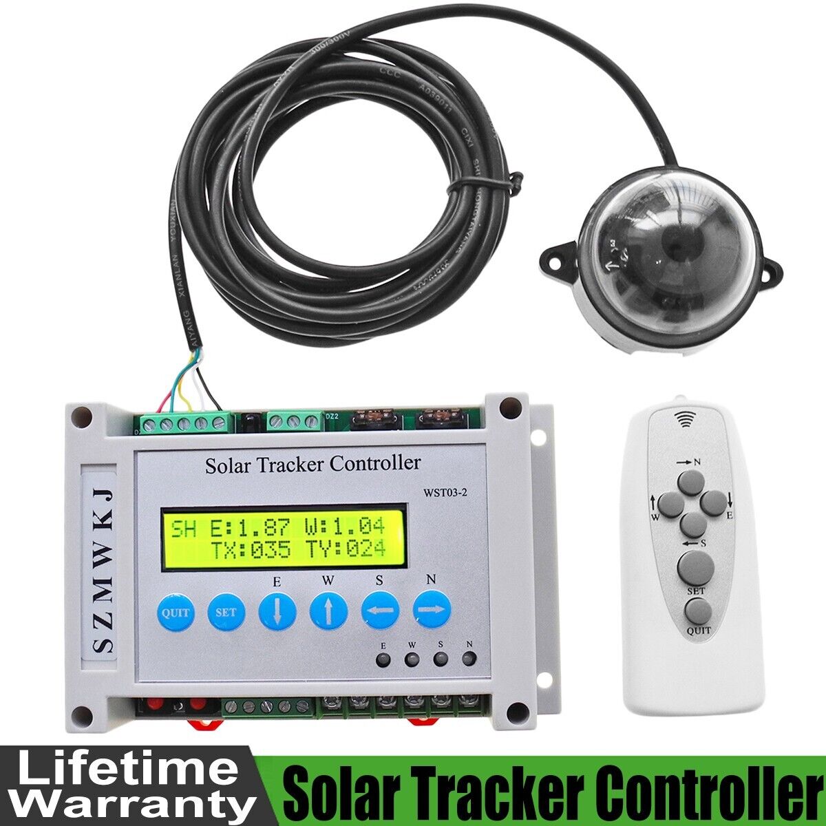 Solar Tracking Dual Axis Tracker Electronic Controller for 100W 1KW Solar Panel