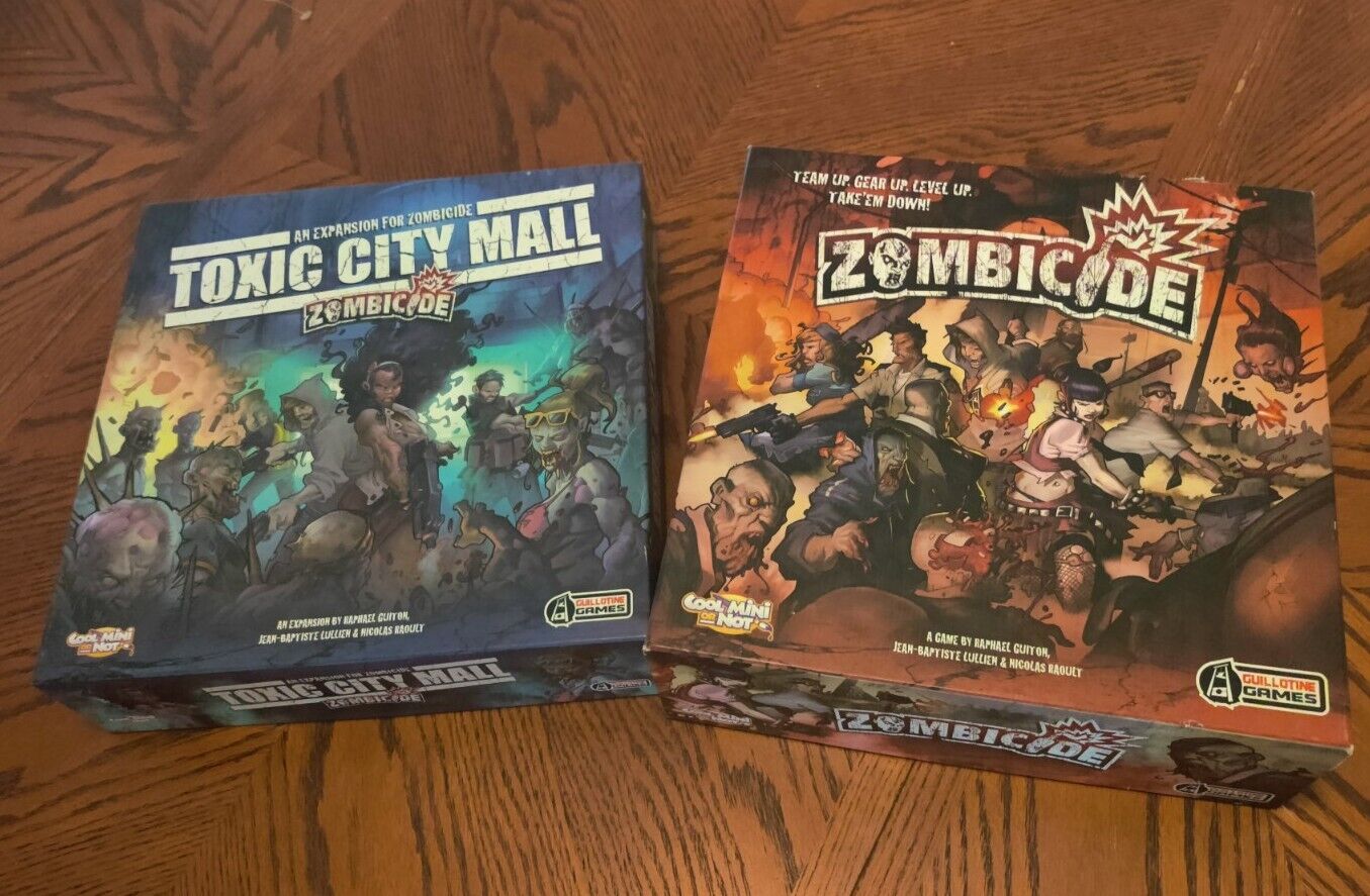 Zombicide Original And Toxic City Mall Board Games