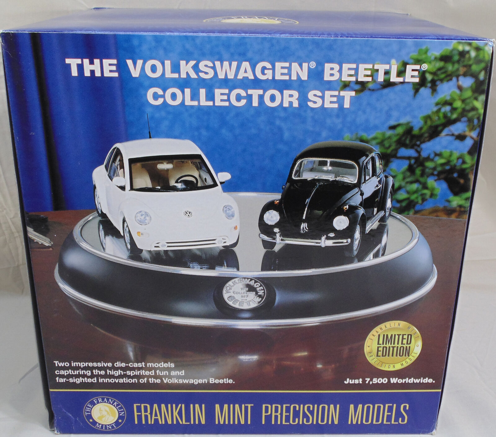 Franklin Mint VW 1967 & 1998 Volkswagen Beetle Collector Set Limited Edition