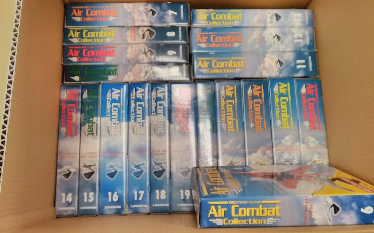 Deagostini Air Combat DVD Collection 1-24 Volume Set w / Figure From Japan