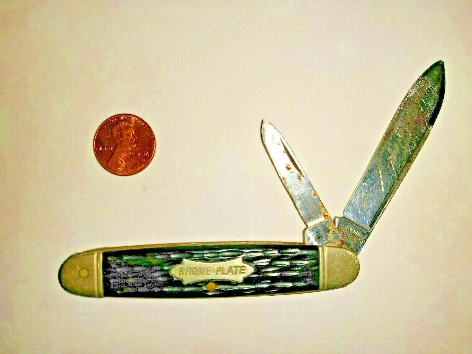 Vintage Camillus Sword Krome Plate Pen Knife
