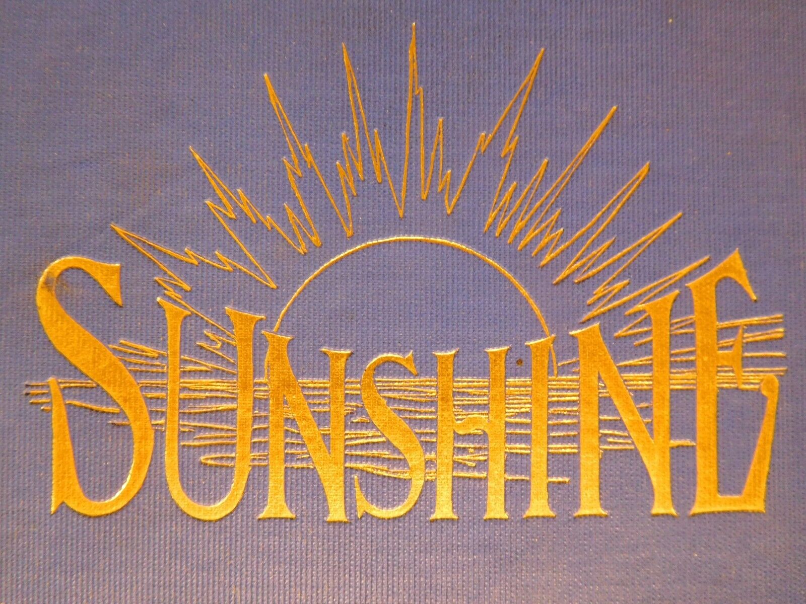 Rare Antique ~ SUNSHINE by: Mabel ~ Unknown 1904 Book