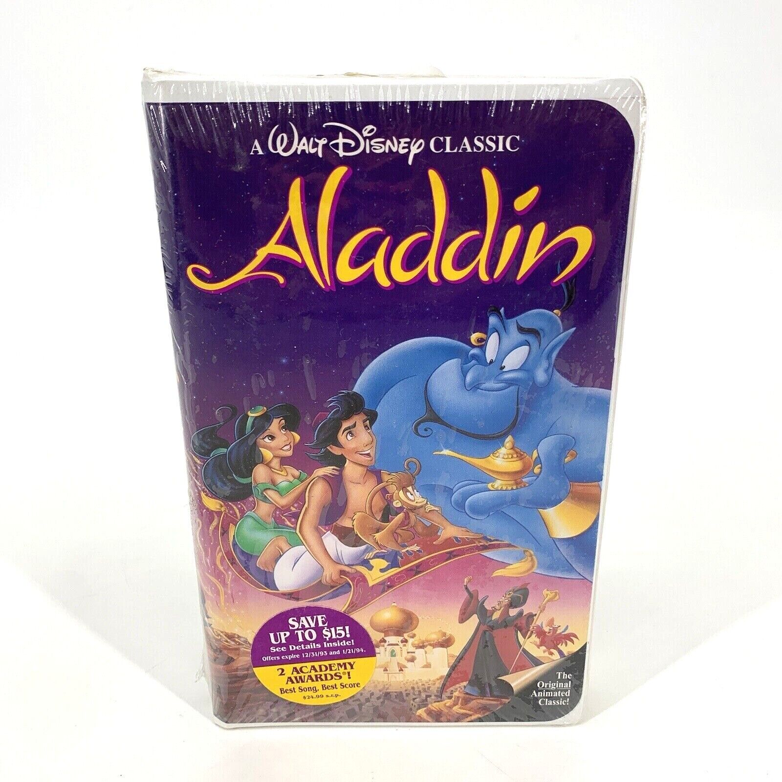 RARE Walt Disney’s Aladdin Black Diamond Classic VHS #1662 Sealed NEW