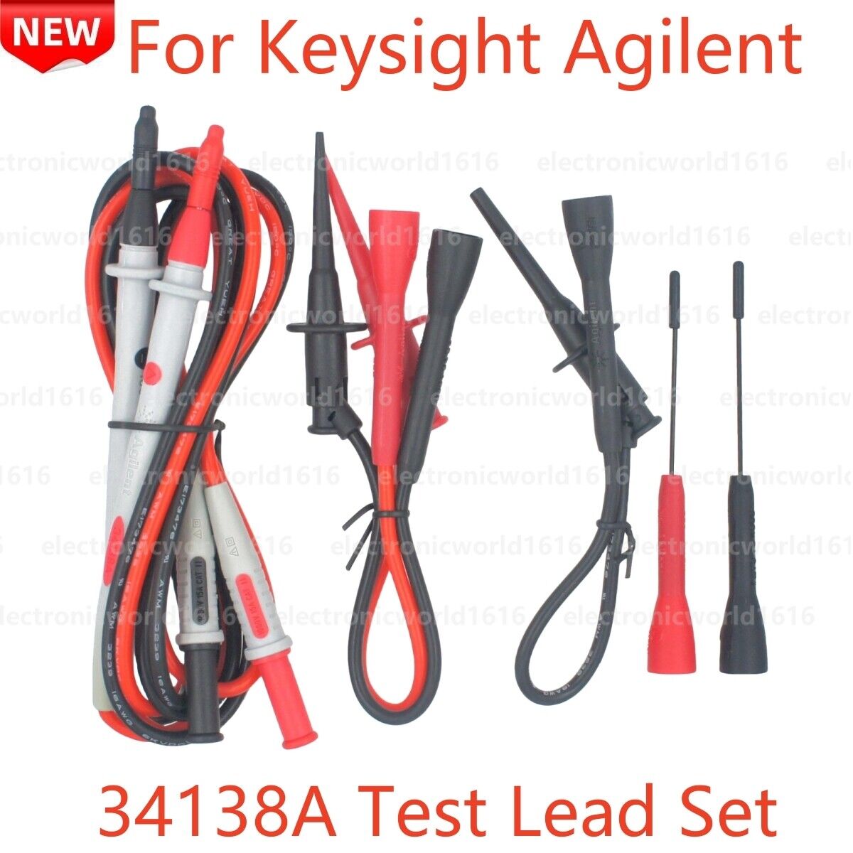 For Keysight Agilent 34138A Test Leads Set Multimeter 1000V CATII Probes Kit New