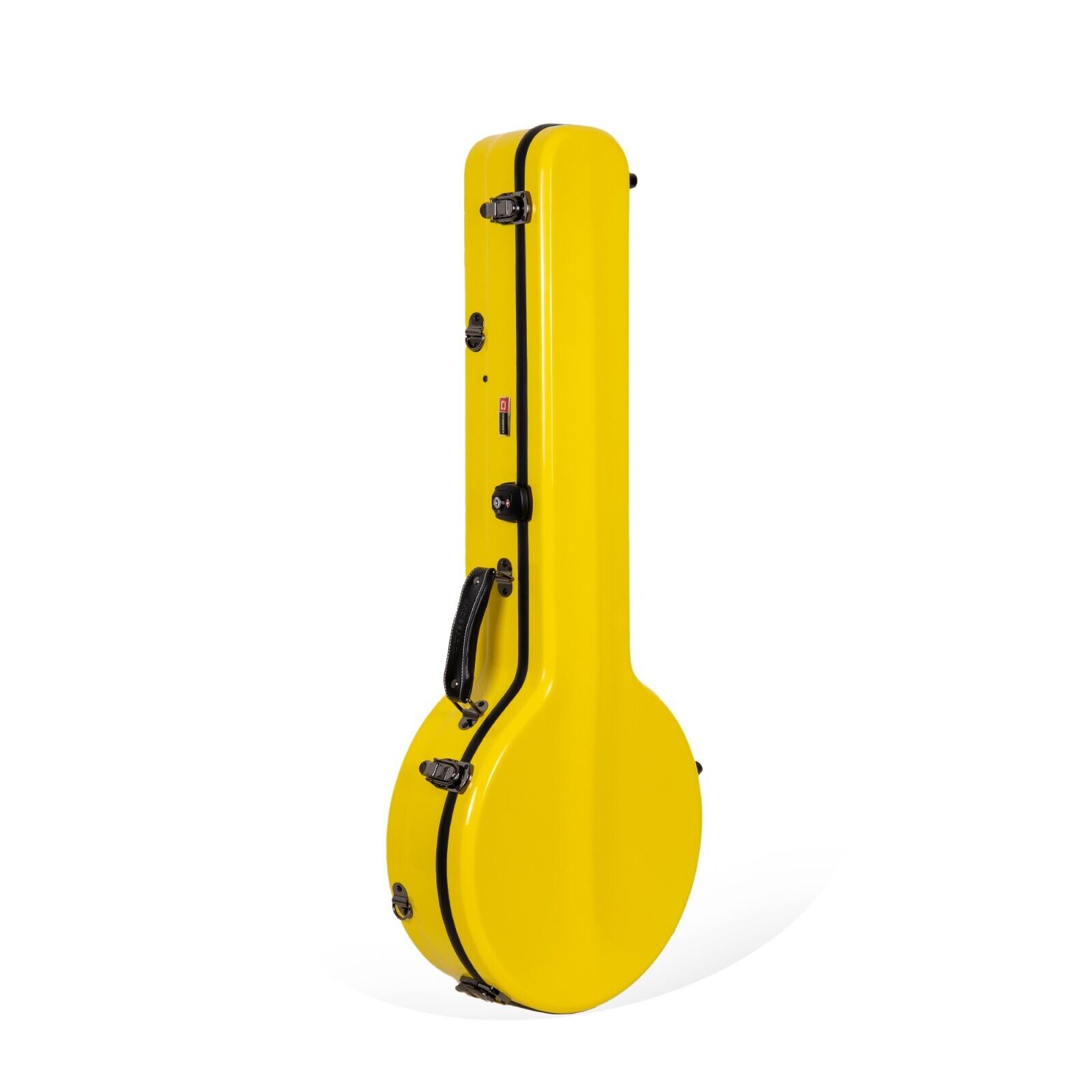 Crossrock 5-String Bluegrass Banjos Case, Yellow Fiberglass Flight Hardshell