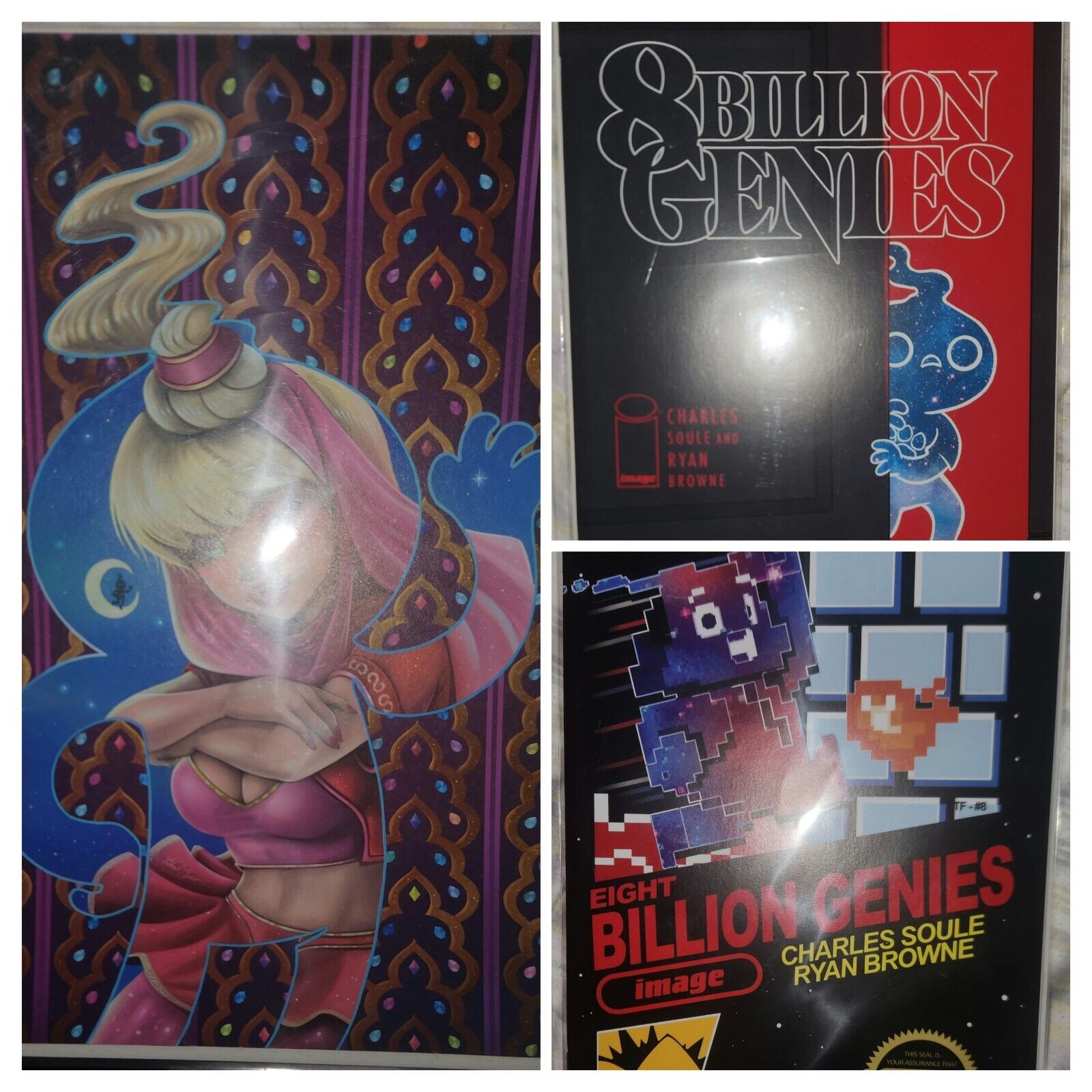 Eight Billion Genies #8 Retailer  Exclusives Variant Comic Bundle