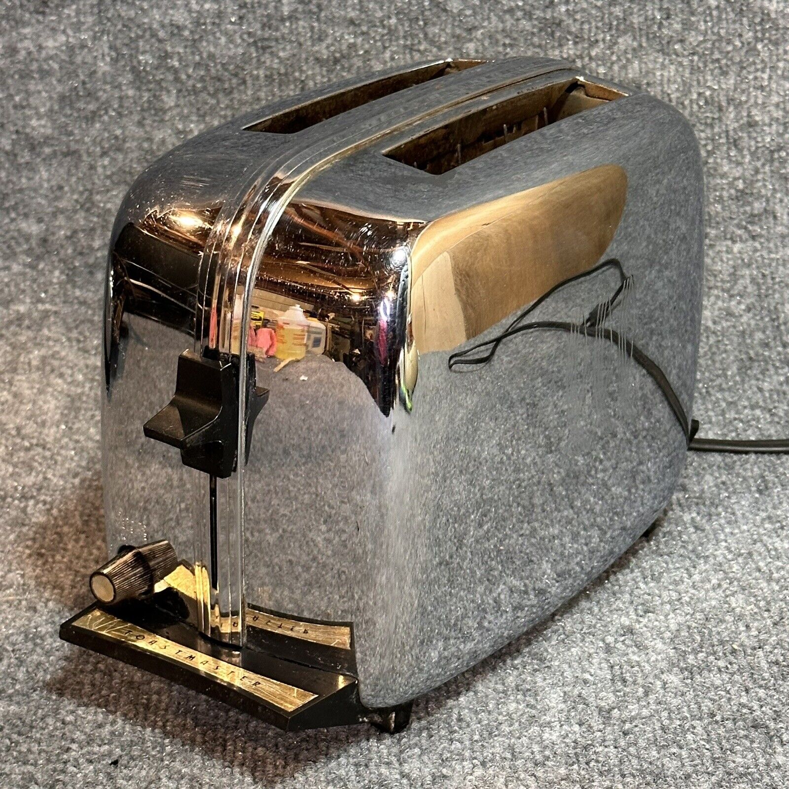 Vintage Toastmaster S131 Chrome 2 Slice Toaster Oven -Tested WORKS MCM Art Deco