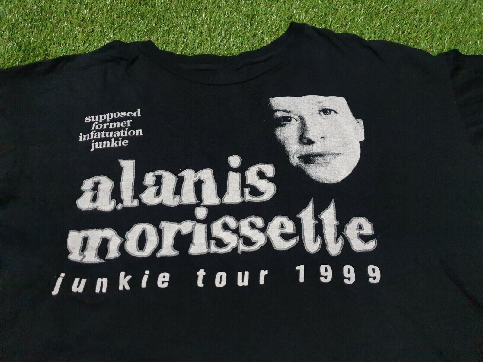Rare Vintage 1999 Alanis Morissette Junkie Tour 99 T-Shirt