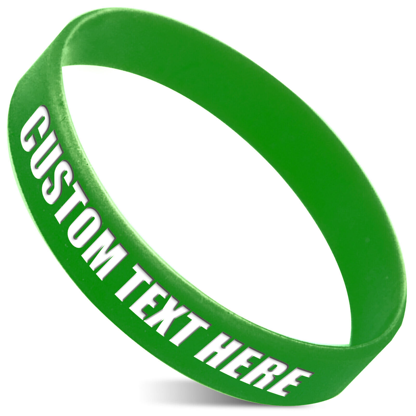 1-4PCS Custom Silicone Wristbands -Personalize Rubber Bracelets Events Gifts