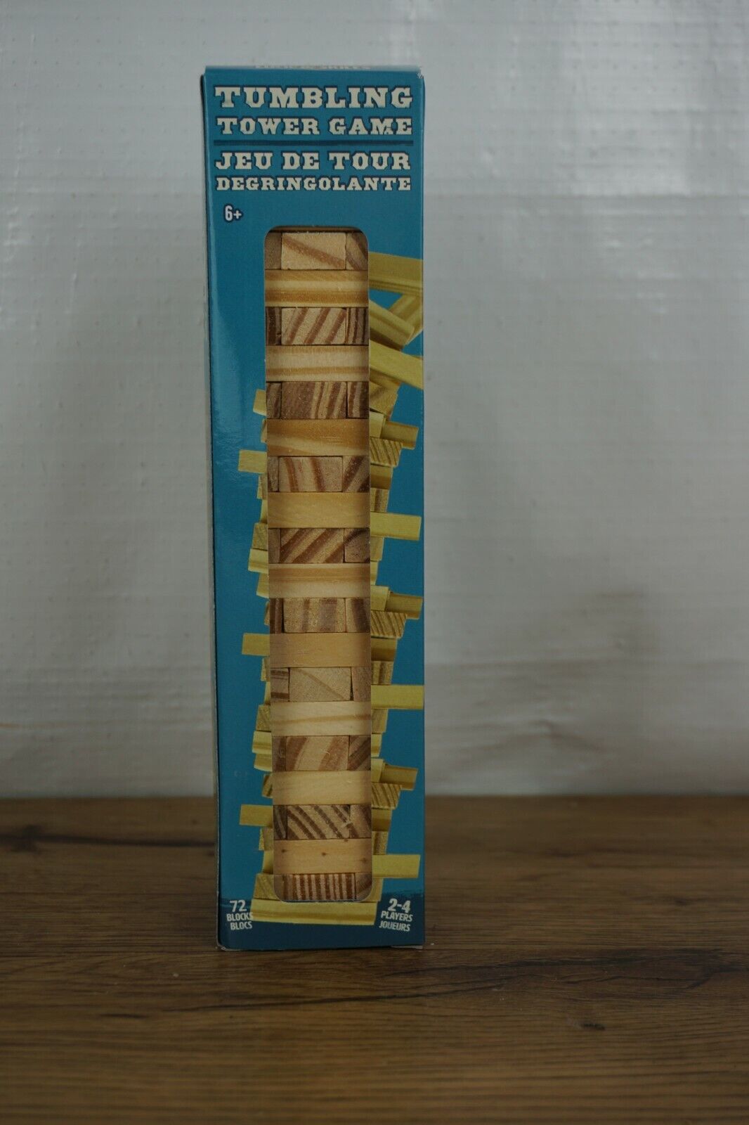 Mini 8.5 inch Tumbling Tower Game Wooden Stacking Blocks - 72 Pcs Set 