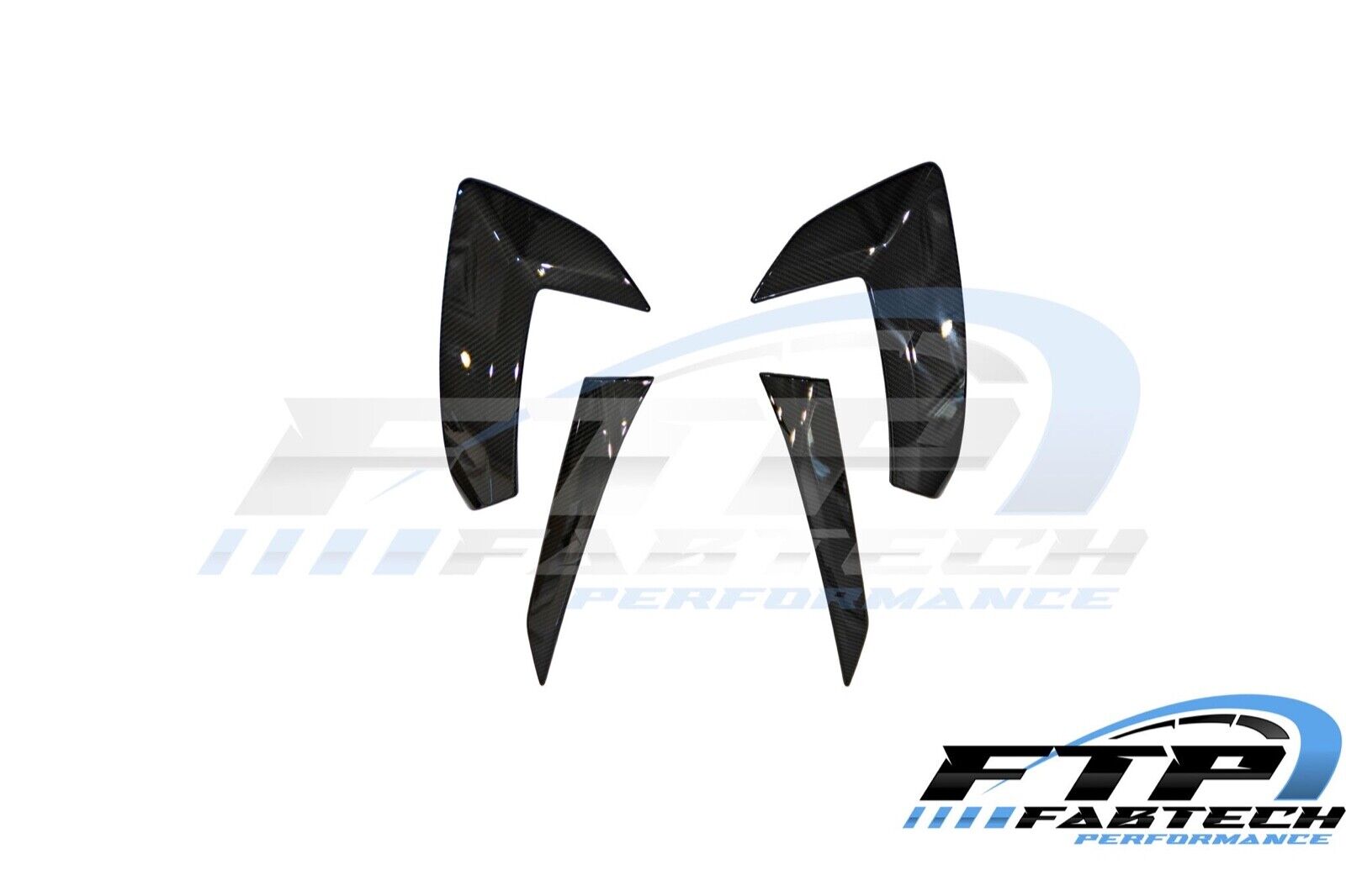 Fabtech 100% Carbon Fiber 2020+ Corvette C8 Door Boomerangs Coupe and Vert WOW