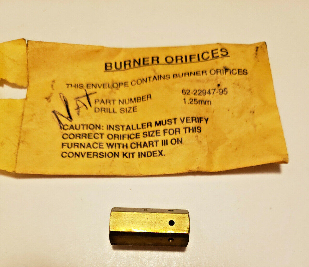 NOS Burner Orifice 1.25mm 62-22947-95