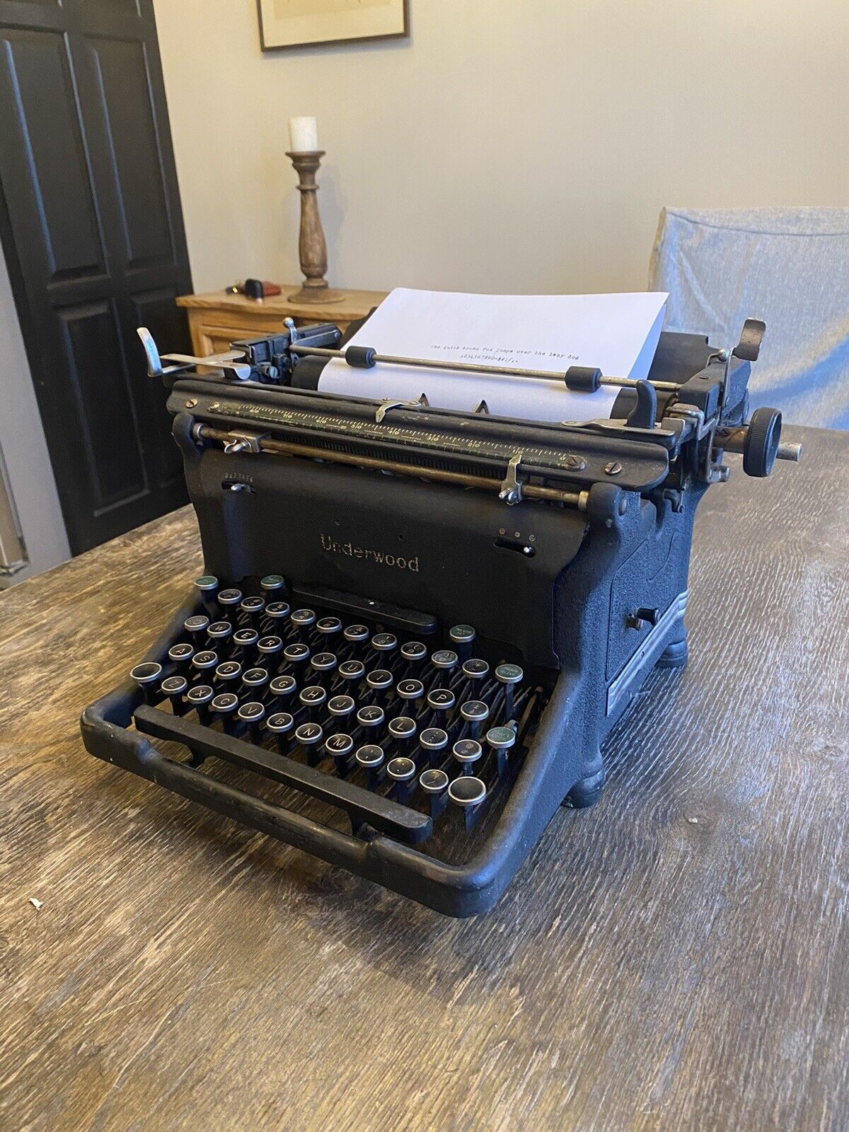 Vintage Antique Underwood Champion Manual Typewriter 1930s WORKING CONDITION