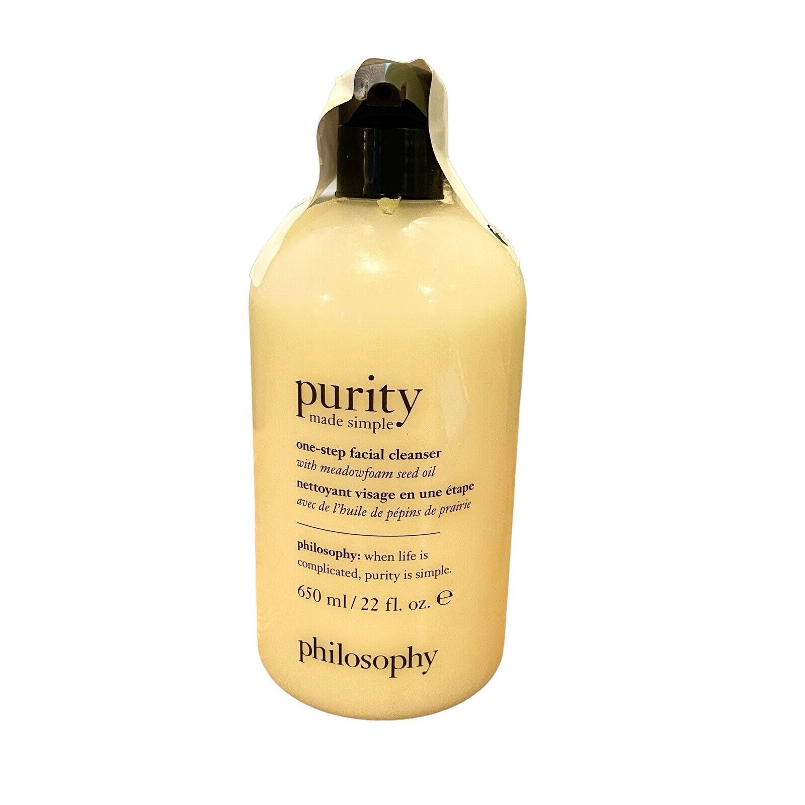 PHILOSOPHY Purity Made Simple One Step Facial Cleanser 22 oz NEW *READ*