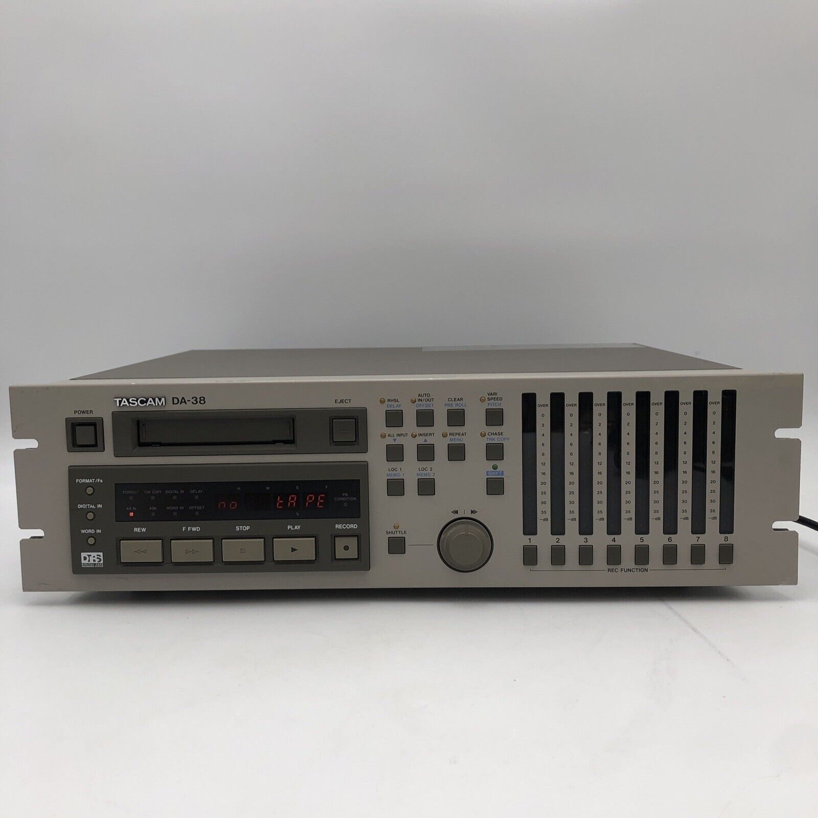 Vintage Tascam DA-38 8-Channel Digital Tape Recorder POWER TESTED READ B