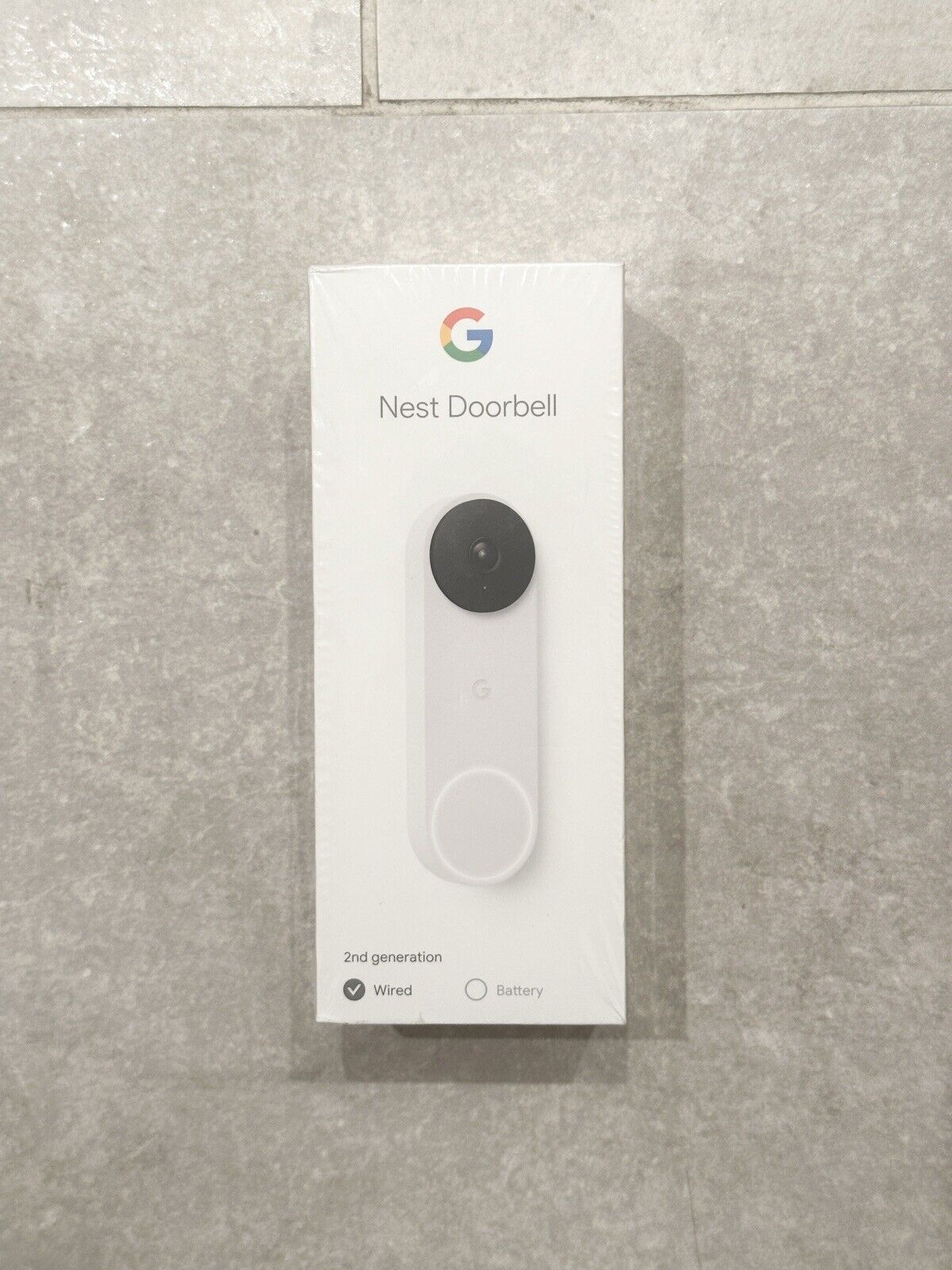 Google Nest Doorbell, Wired - Snow - BRAND NEW & SEALED