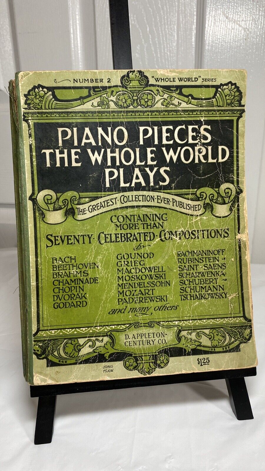 ANTIQUE 1915-1918 PIANO PIECES THE WHOLE WORLD PLAYS MUSIC BOOK #2 Albert Wier