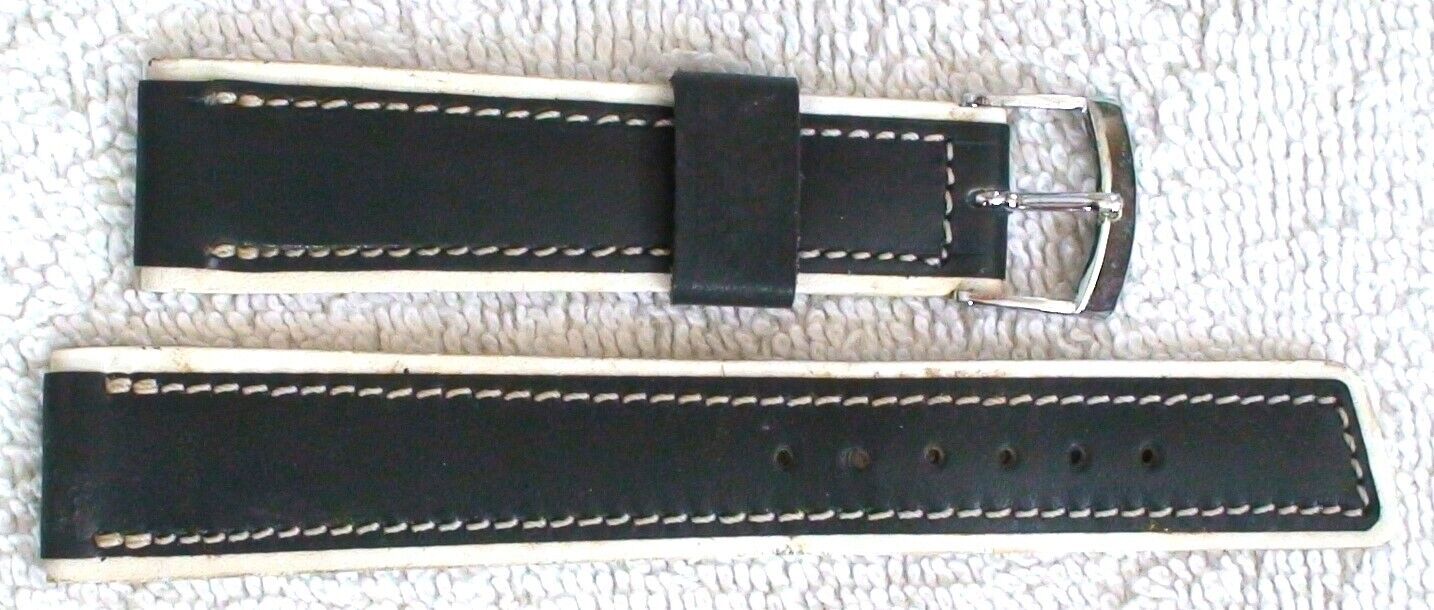 VINTAGE 1960\'S ELGIN 19MM RALLY WATCH BAND STRAP CALF SKIN EXCELLENT CONDITION