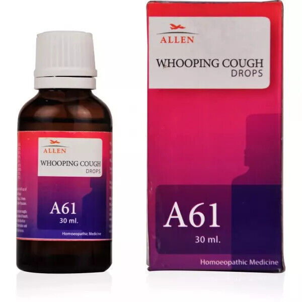 Allen A61 Whooping Cough Drops (30ml) Homeopathic Remedies, Natural Cough Remedy