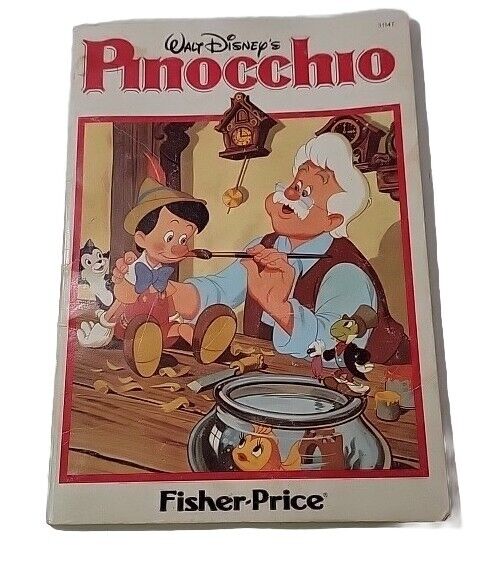 FISHER-PRICE Vintage Walt Disney\'s Pinocchio Children\'s Book #3114T (no audio)