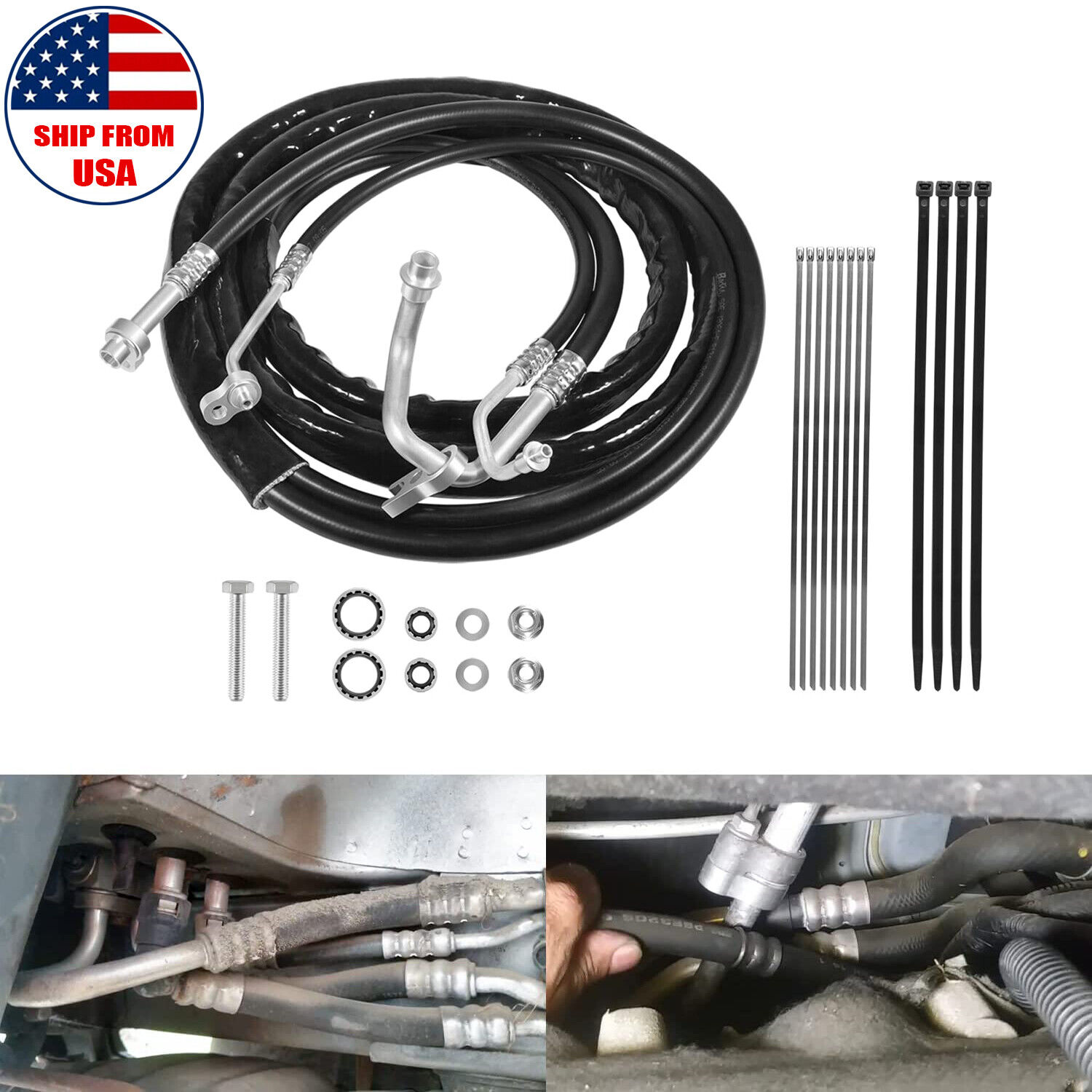 AT34653 REAR AC LINE REPLACEMENT LINES FOR ACADIA, TRAVERSE, ENCLAVE 2007-2017