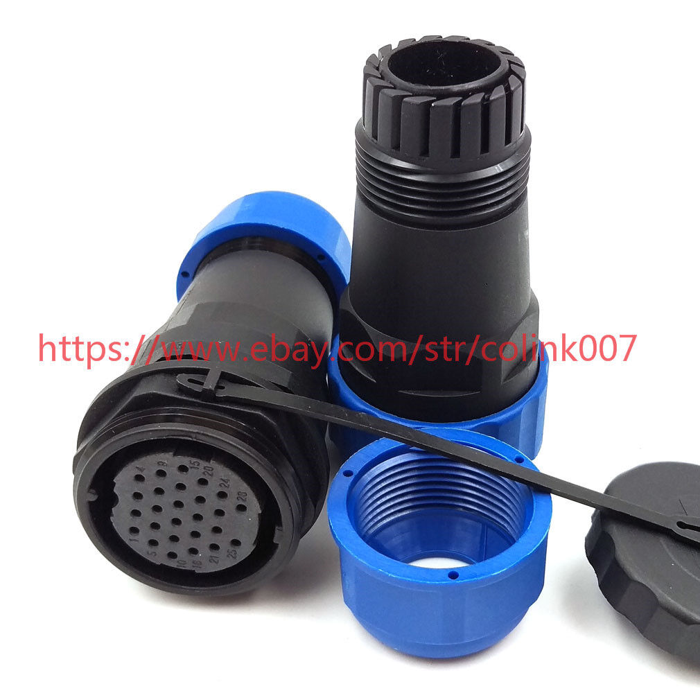 SD28 22pin waterproof connector, 5A 250V Docking Automotive LED Power Cable Plug