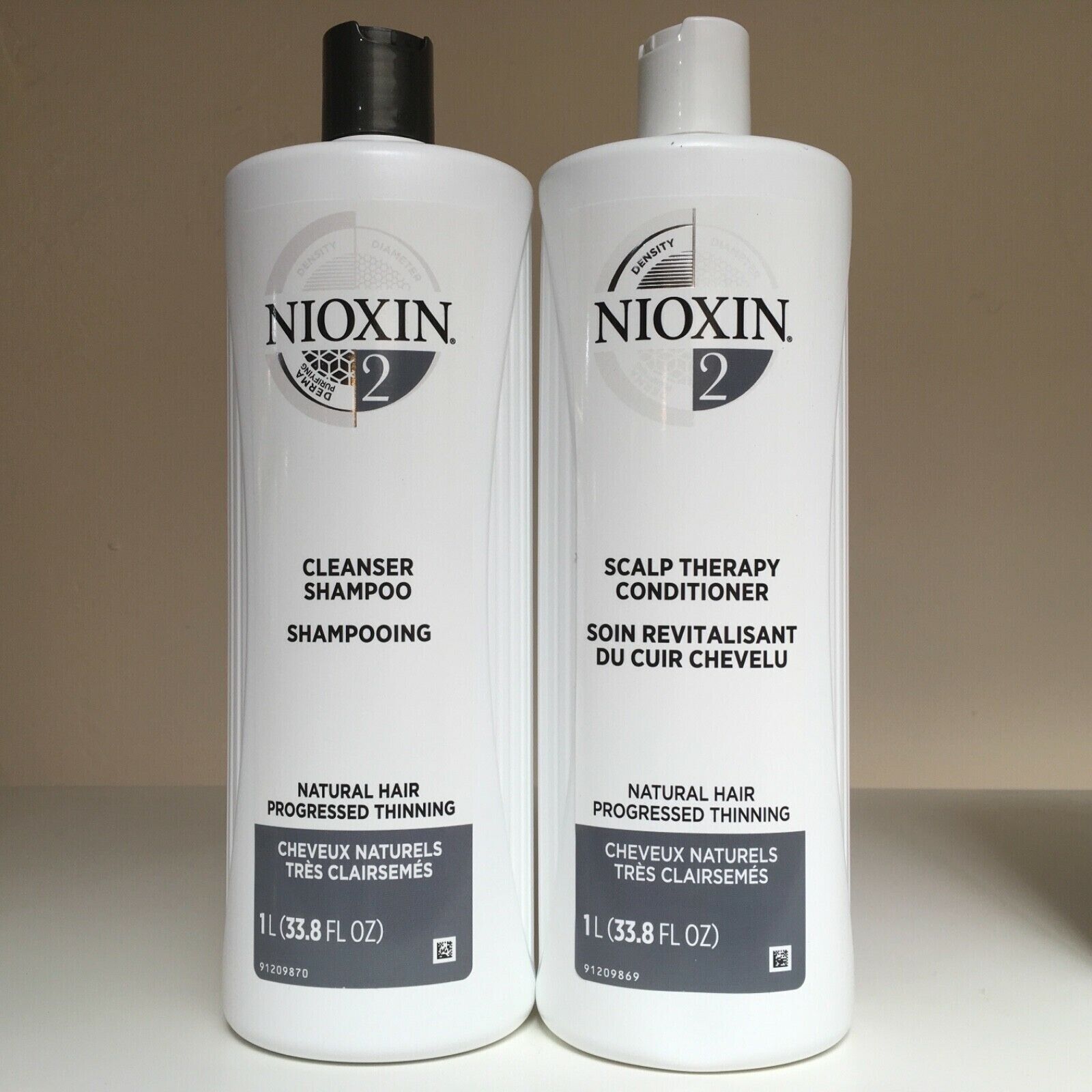 Nioxin System #2 Duo (Shampoo and Scalp Therapy Conditioner), 33.8 oz