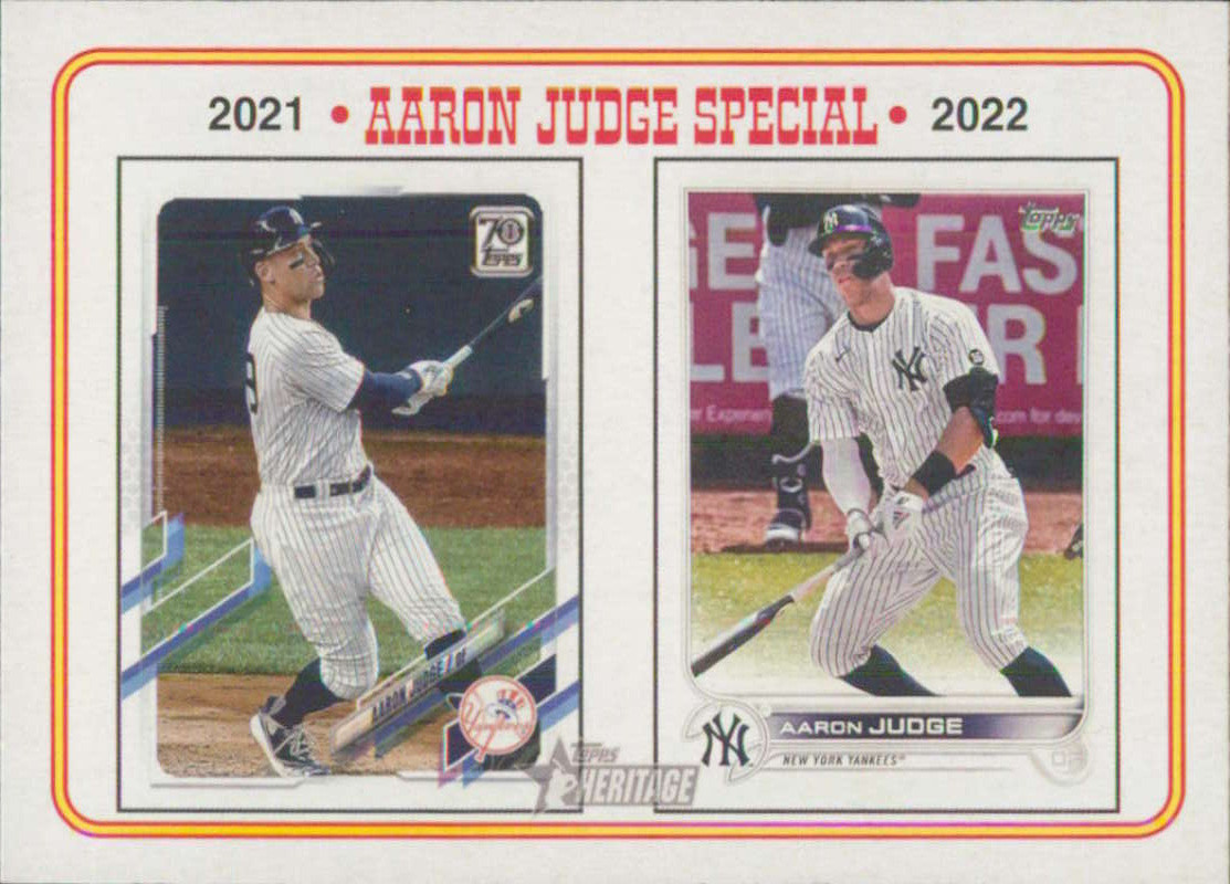 2023 Topps Heritage #4 Aaron Judge New York Yankees