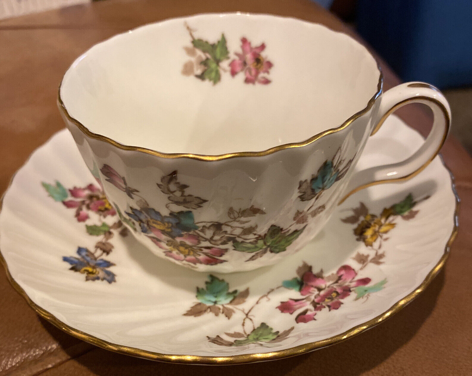 Vintage “MINTON” Cup & Saucer “VERMONT” Pattern Made In England